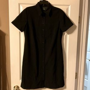 Inlet Traders 12P fully lined black short sleeved dress